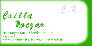 csilla moczar business card